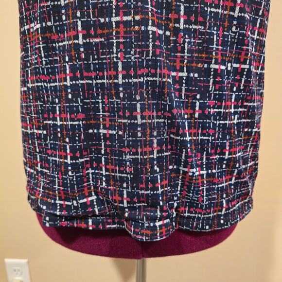 Women's Chico's Navy Blue & Pink V-Neck Camisole Tank Top | Size 3 (XL) - Picture 4 of 9